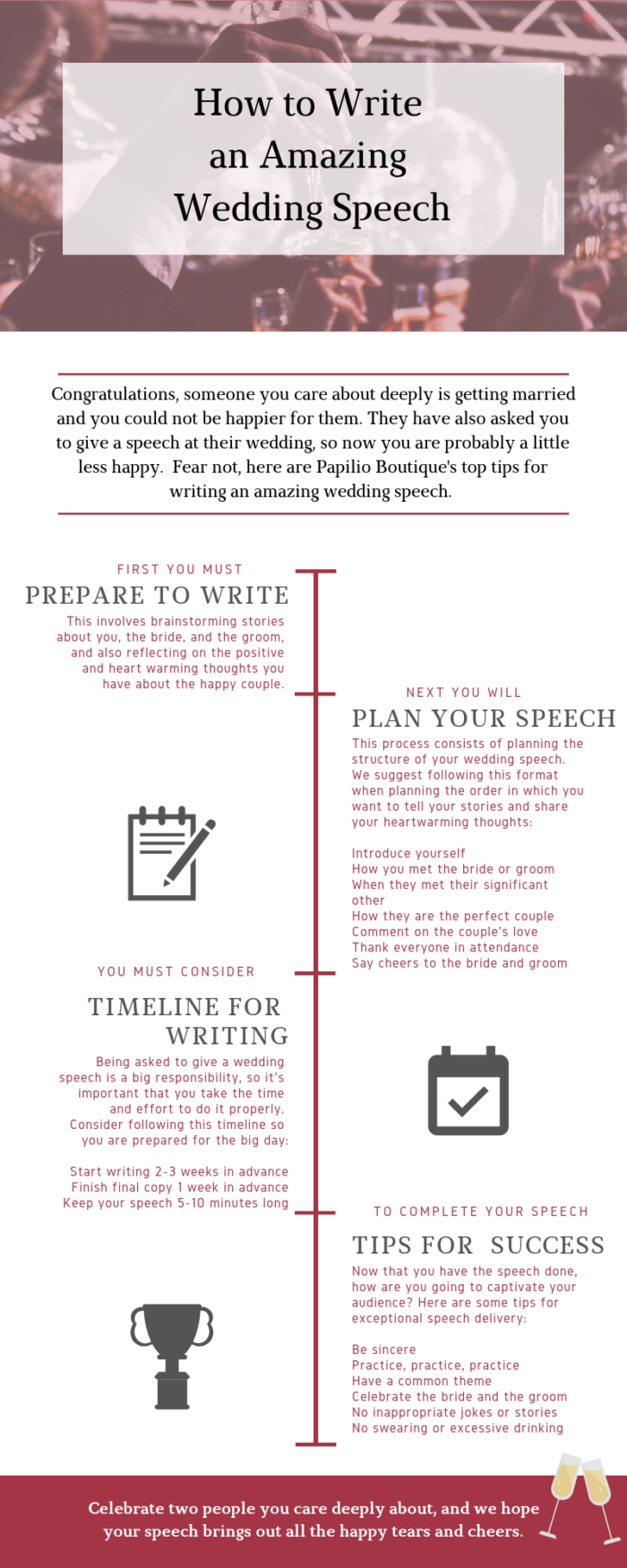 The Perfect Wedding Speech 101 - Papilio Boutique